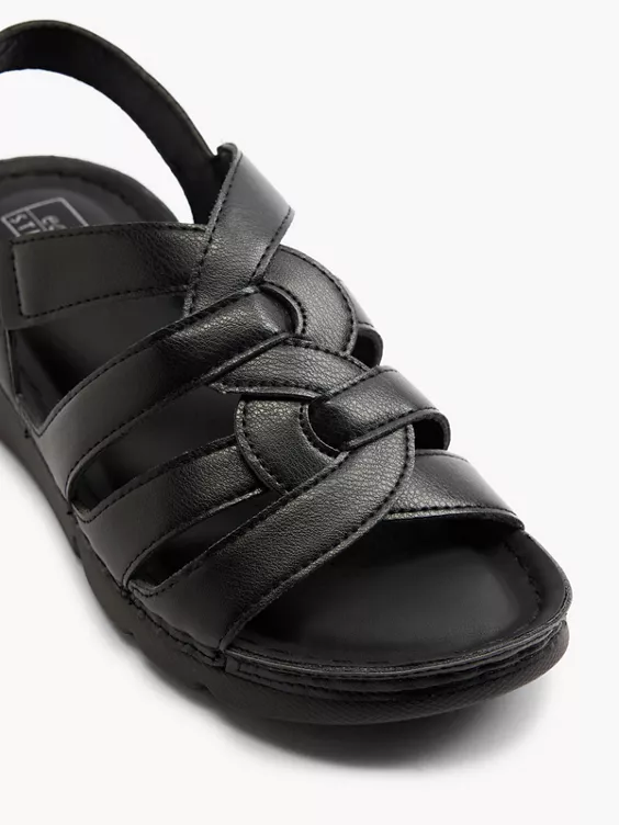 Easy Street Komfort Keilsandalette in schwarz