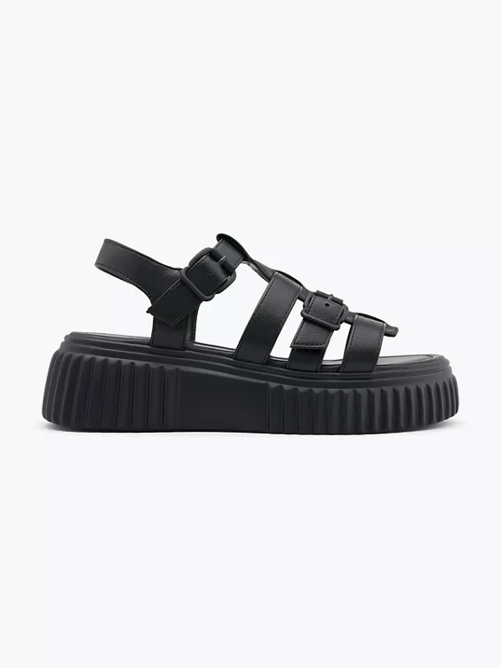 Catwalk Sandalette in schwarz