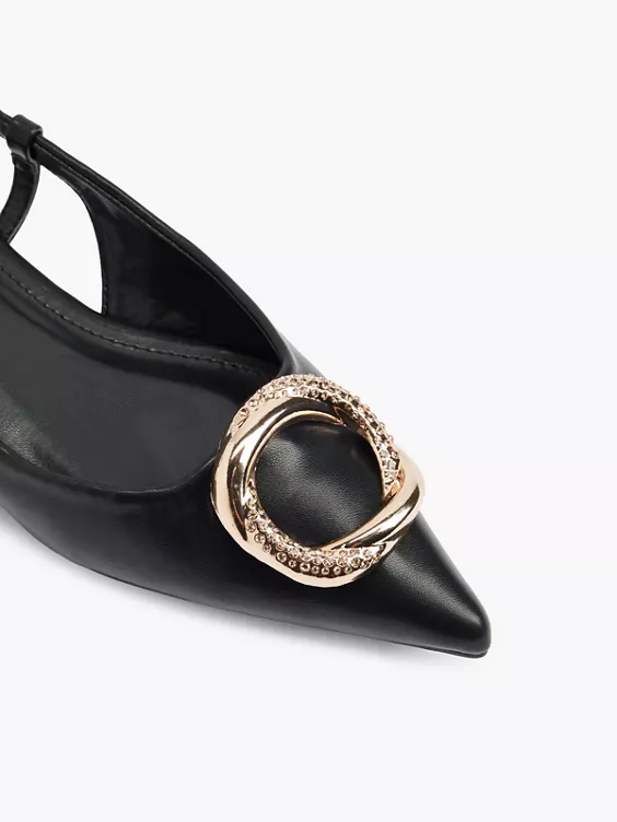 Catwalk Slingballerina in schwarz