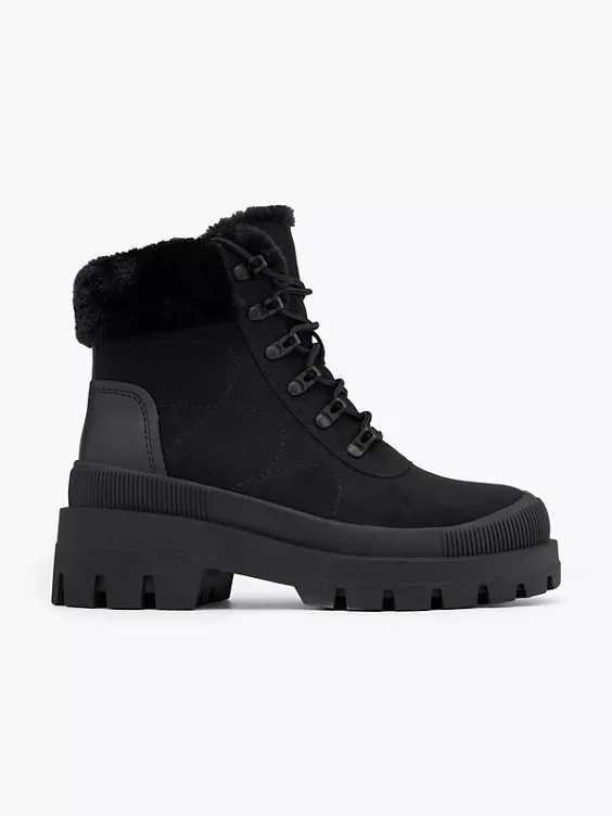 Catwalk Schnürboots in schwarz