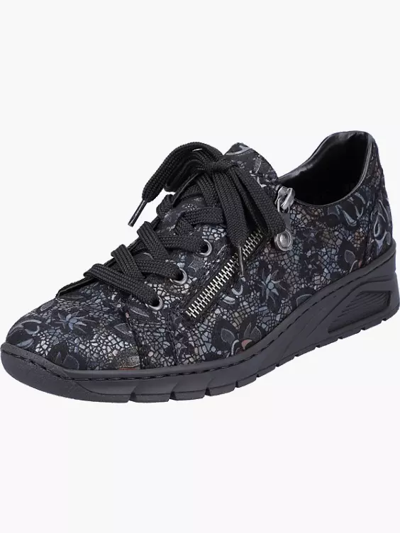 Rieker Damen Schnürschuhe in schwarz