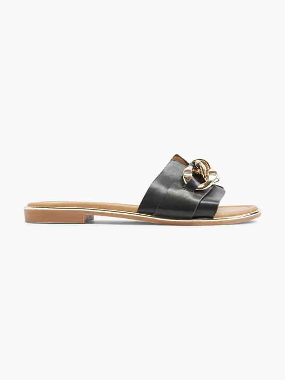 Catwalk Pantolette in schwarz