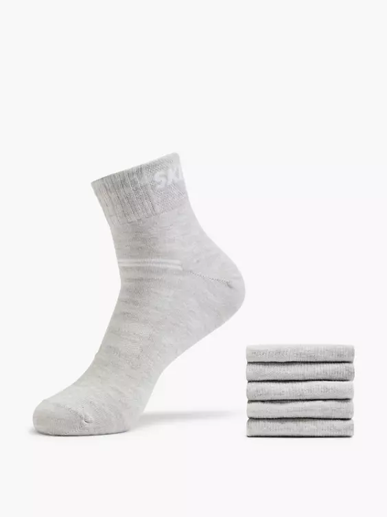 Skechers 5er Pack Socken in grau