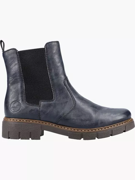 Rieker Damen Chelsea Boots in blau