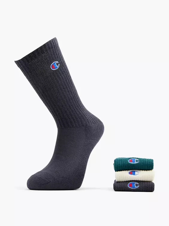Champion 3er Pack Socken in schwarz