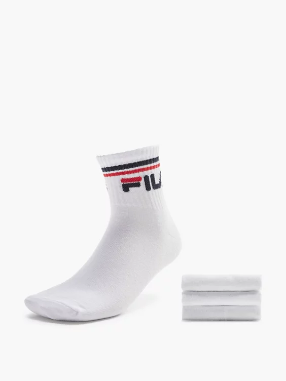 FILA 3er Pack Socken in weiß