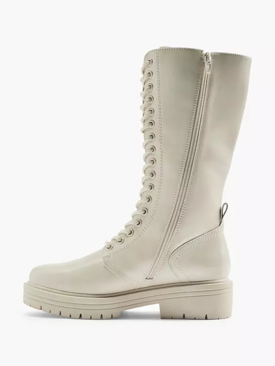 Catwalk Schnürstiefel in beige