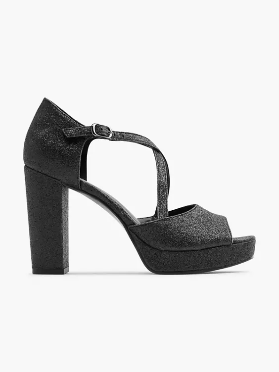 Catwalk T-Spangenpumps in schwarz