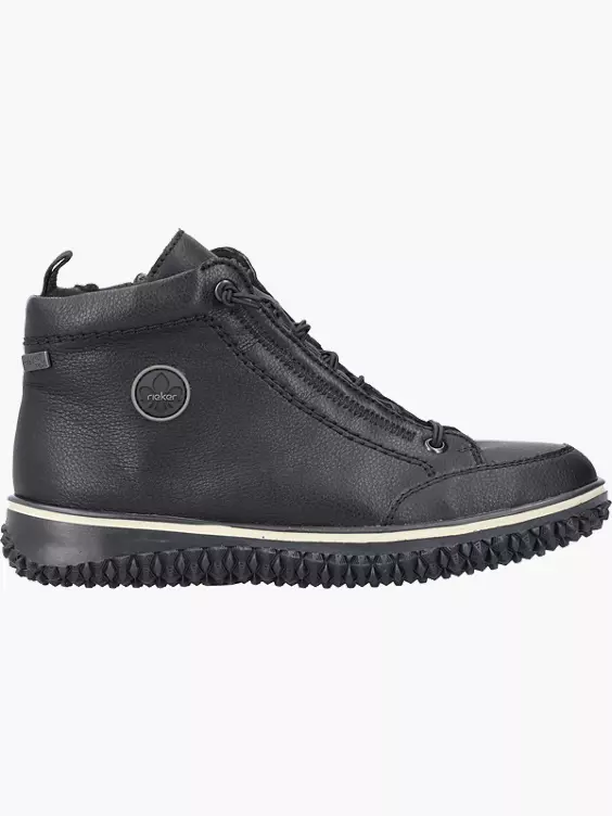 Rieker Damen Schnürstiefel in schwarz