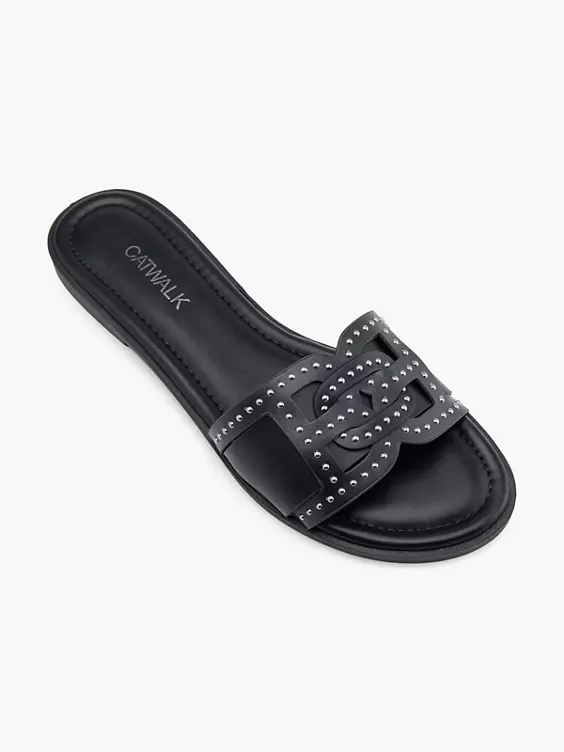 Catwalk Pantolette in schwarz