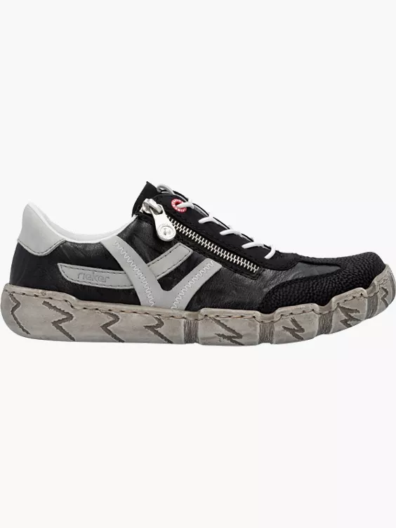 Rieker Damen Schnürschuhe in schwarz