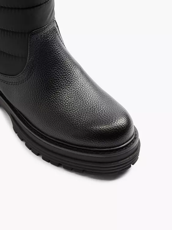 TOM TAILOR Schneeboots in schwarz
