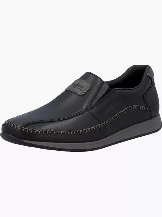 Rieker Herren Slipper in schwarz