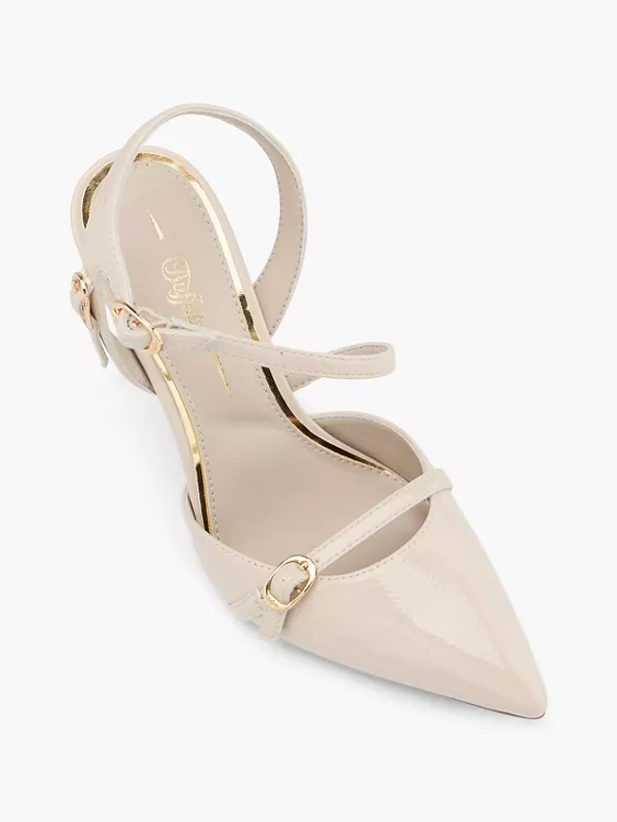 Buffalo Slingpumps in beige
