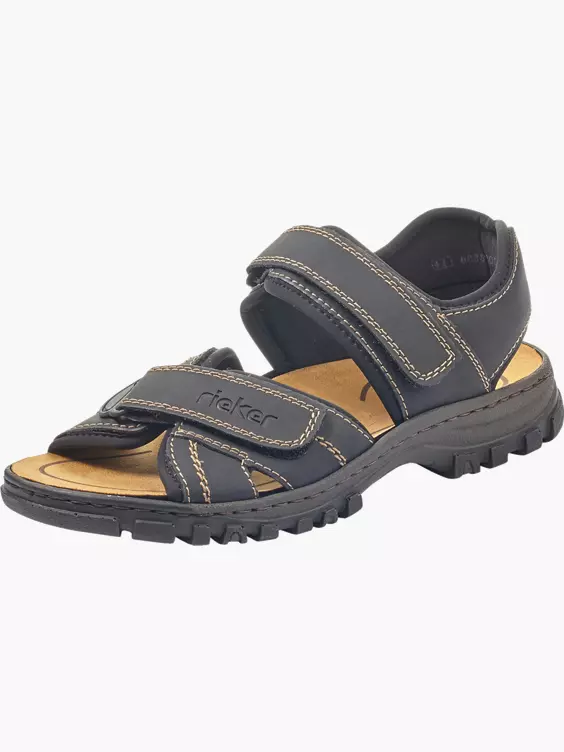 Rieker Herren Trekkingsandalen in schwarz