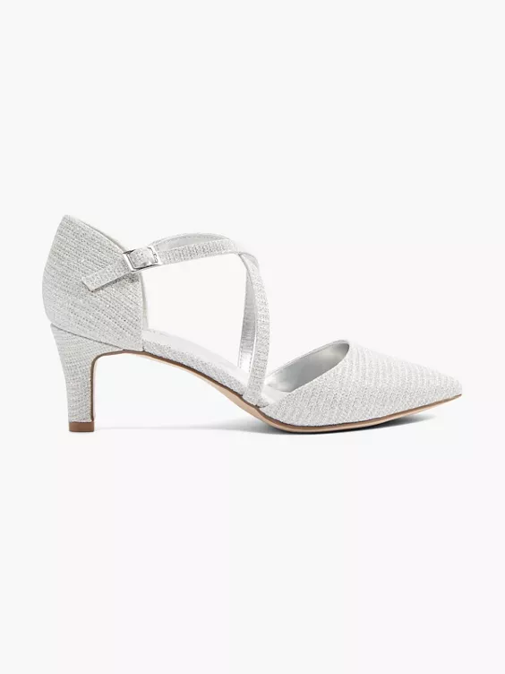 Catwalk Spangenpumps in silber