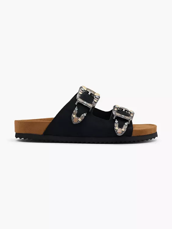 Catwalk Pantolette in schwarz