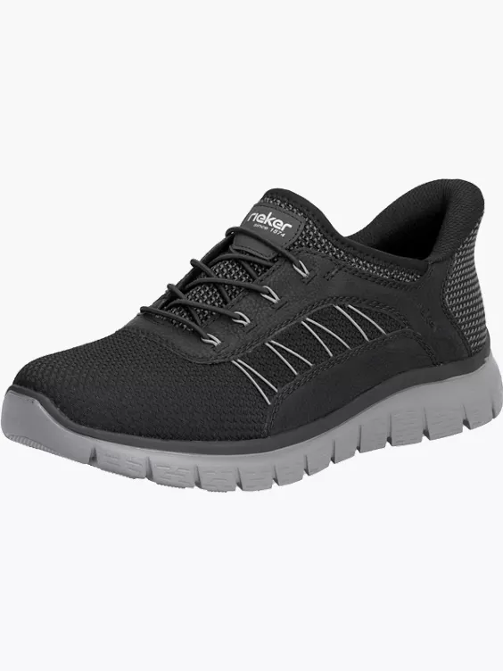 Rieker Herren Slipper in schwarz