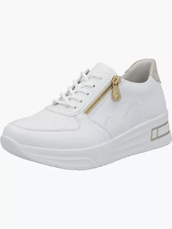 Rieker Damen Sneaker Low in weiß