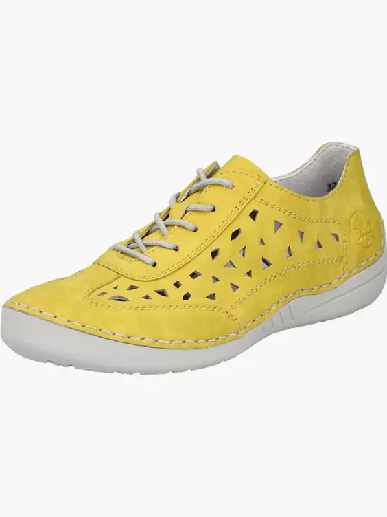 Rieker Damen Schnürschuhe in gelb