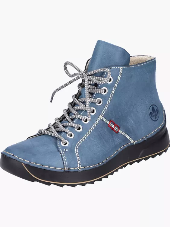 Rieker Damen Schnürstiefel in blau