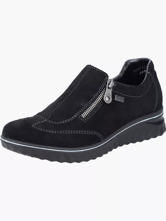 Rieker Damen Slipper in schwarz