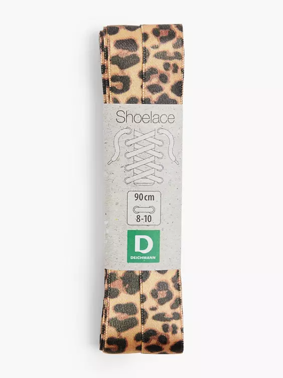DEICHMANN Schnürsenkel 90 cm flach in leopard