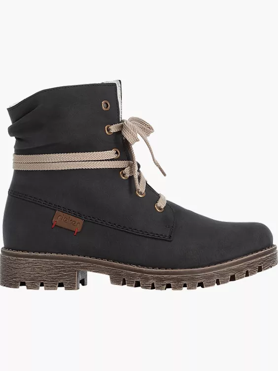 Rieker Damen Schnürstiefel in blau