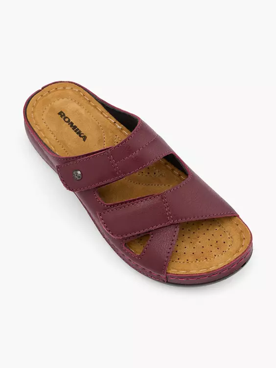 Romika Leder Pantolette in bordeaux
