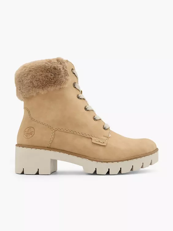 Rieker Schnürstiefelette in beige