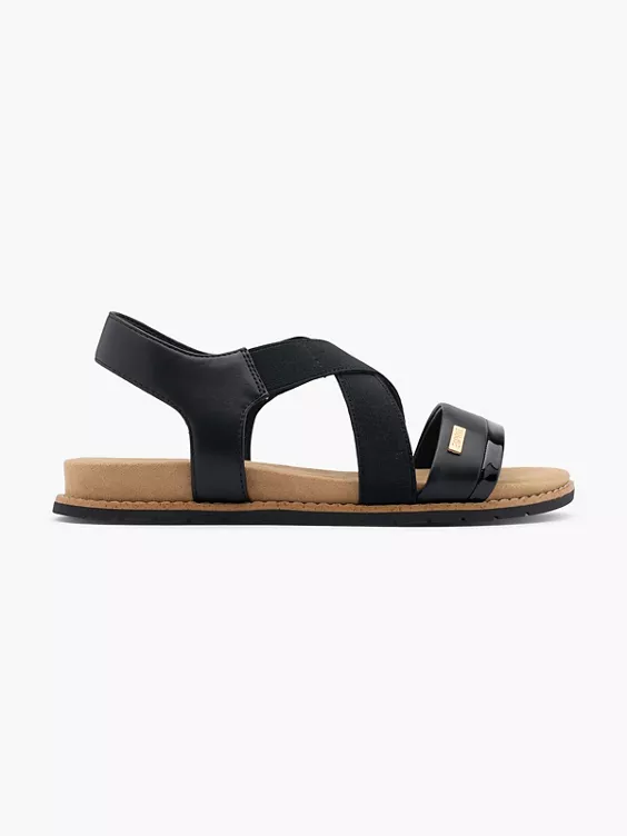 ESPRIT Sandale in schwarz