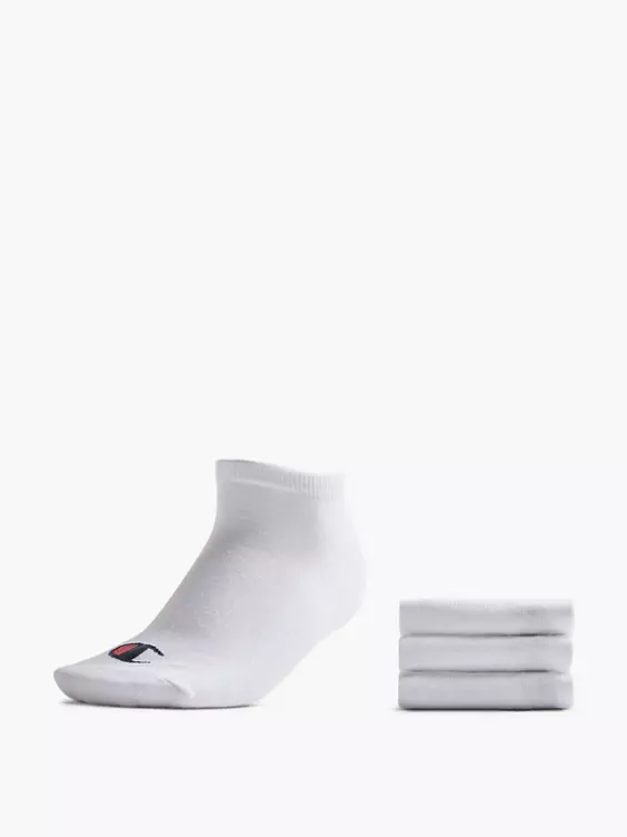 Champion 3er Pack Sneakersocken in weiß
