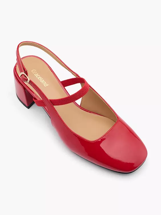 Catwalk Slingpumps in rot