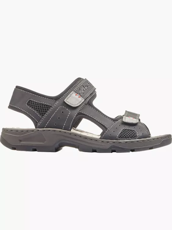 Rieker Herren Trekkingsandalen in schwarz