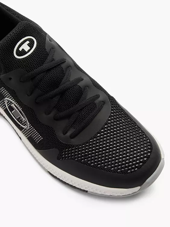 TOM TAILOR Sneaker in schwarz