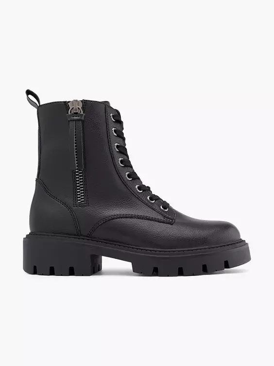 Graceland Schnürboots in schwarz