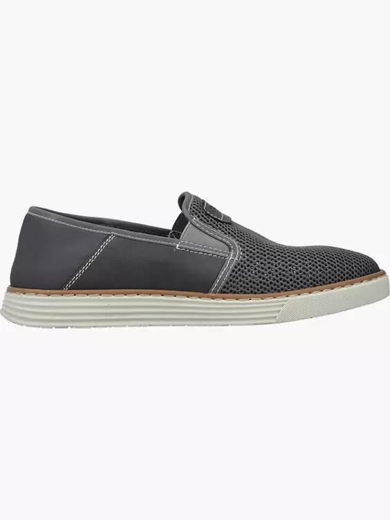 Rieker Herren Slipper in grau