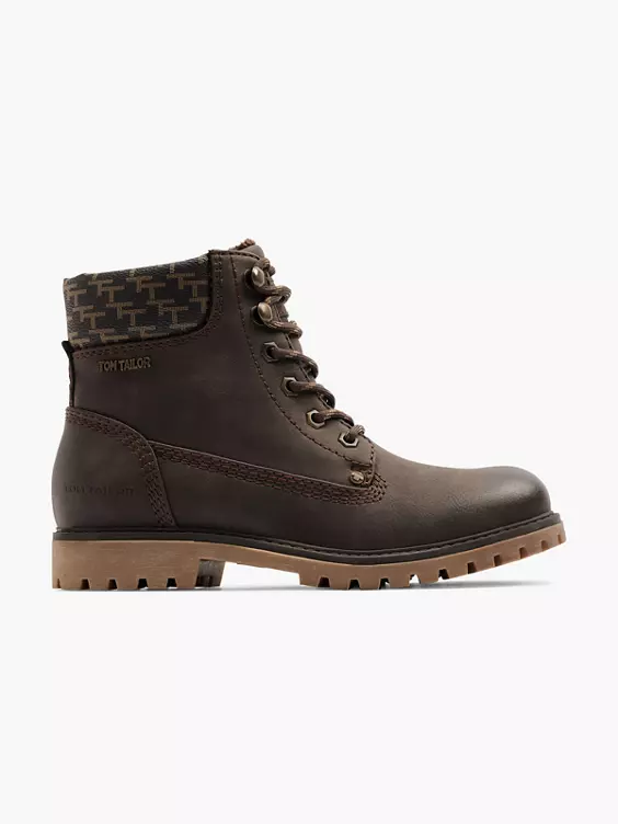 TOM TAILOR Schnürboots in braun