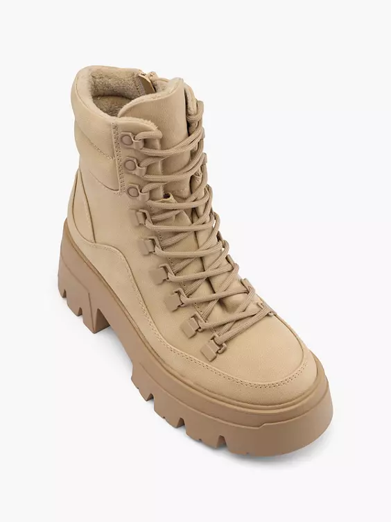 Catwalk Schnürboots in beige
