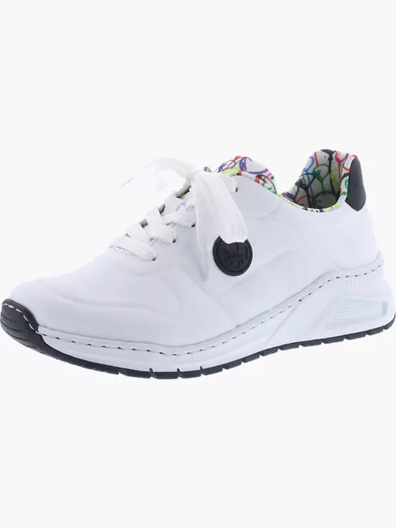Rieker Damen Sneaker Low in weiß