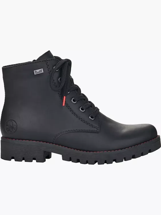Rieker Damen Schnürstiefel in schwarz