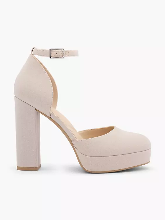 Catwalk Spangenpumps in beige