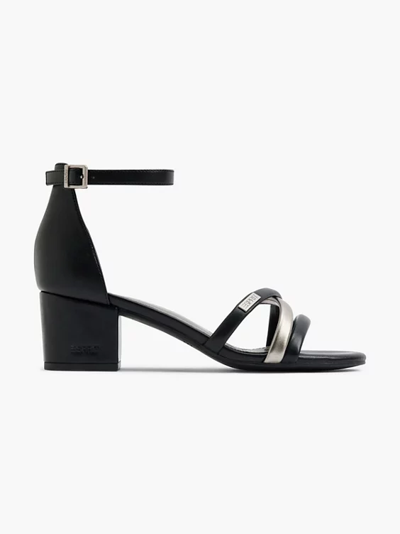 ESPRIT Sandalette in schwarz