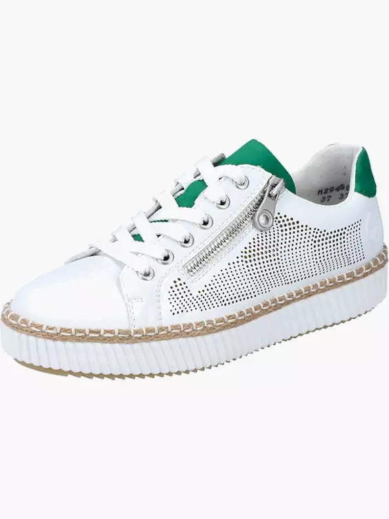 Rieker Damen Sneaker Low in weiß