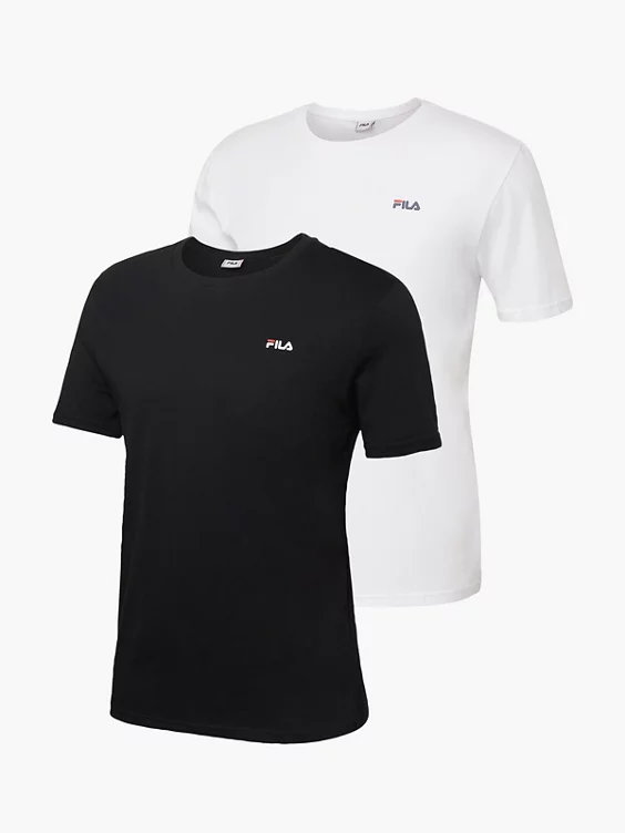 FILA 2er Pack T-Shirt in weiß