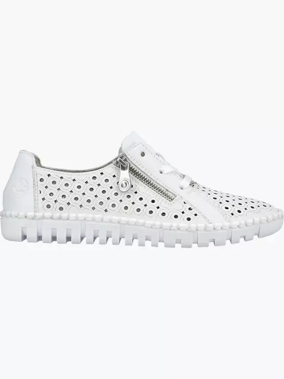 Rieker Damen Schnürschuhe in weiß