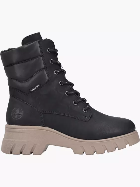 Rieker Damen Biker Boots in schwarz