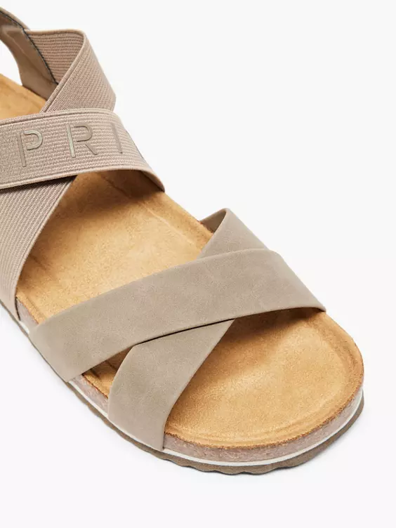 ESPRIT Sandale in taupe
