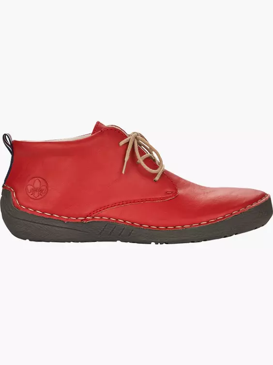 Rieker Damen Schnürschuhe in rot