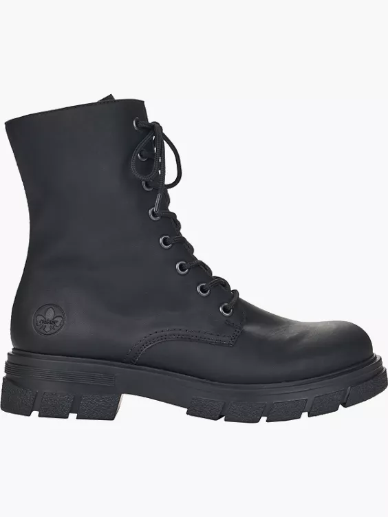 Rieker Damen Biker Boots in schwarz